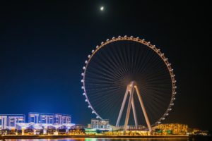 Night Weiw Of Ain Dubai is the world's largest and tallest observation wheel